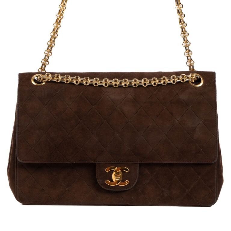 Chanel store bag suede