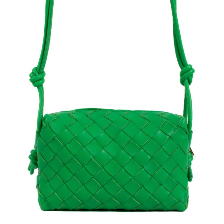 20-60代からのファッション通販  Veneta Bottega Parakeet Bag Crossbody Mini Loop Intrecciato バッグ