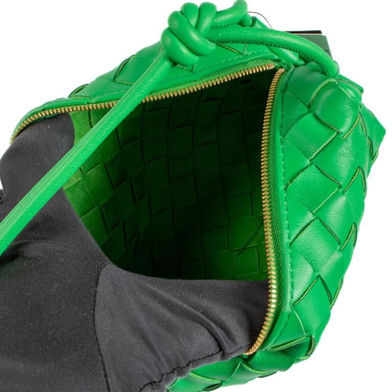 Bottega Veneta Parakeet Intrecciato Loop Mini Crossbody Bag