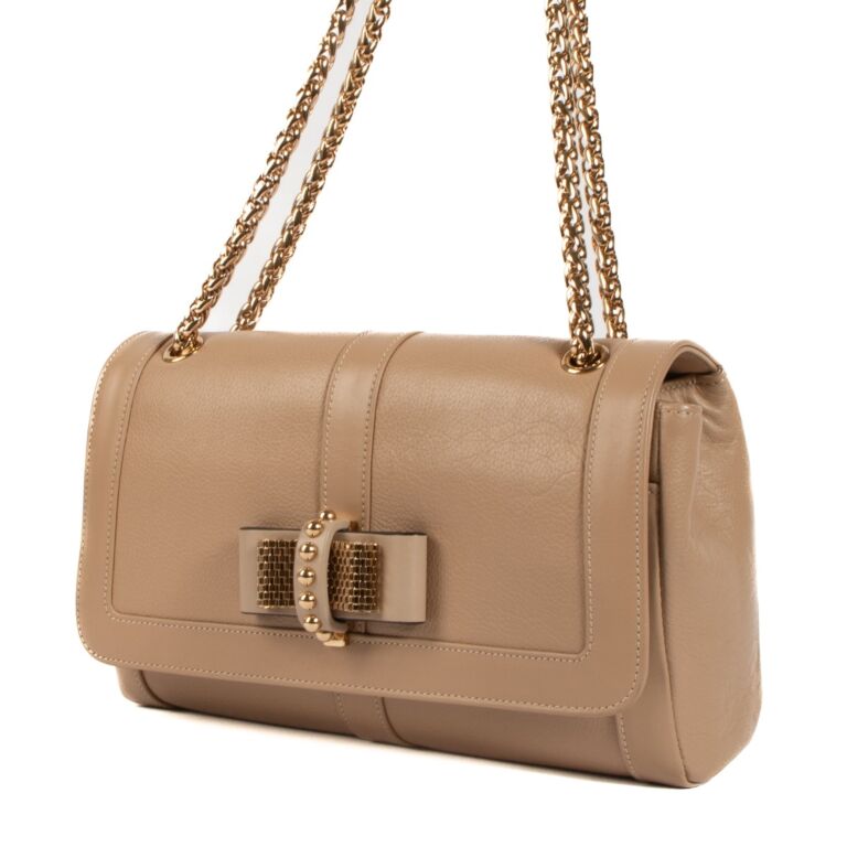 Christian Louboutin Nude Gaia Calf Sweet Charity Crossbody Bag