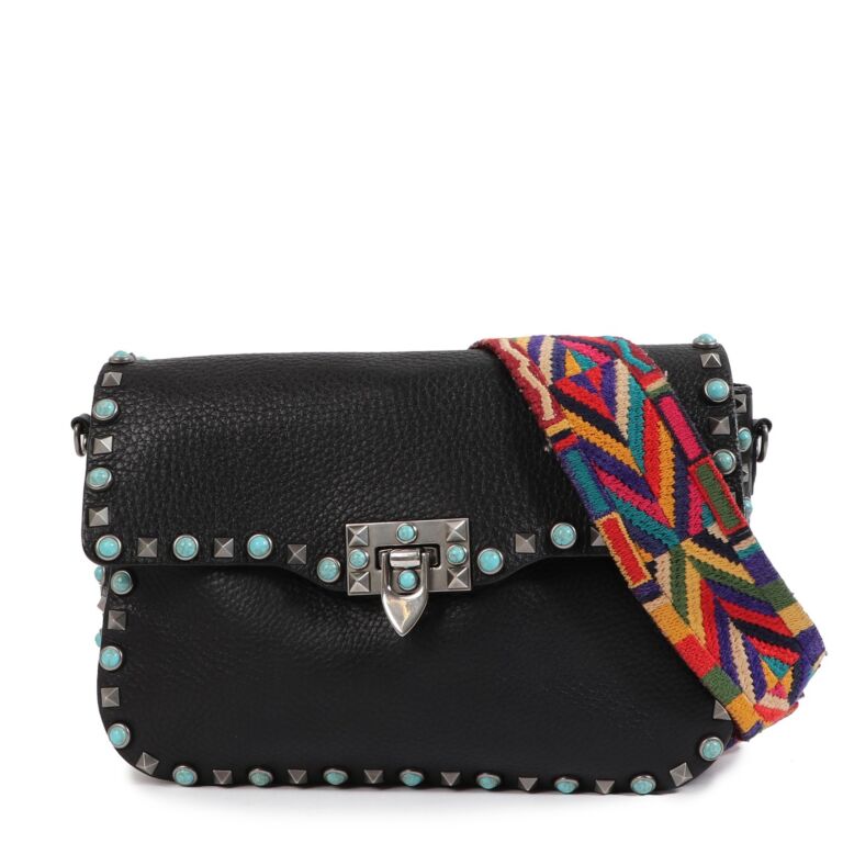 Valentino rockstud black store bag