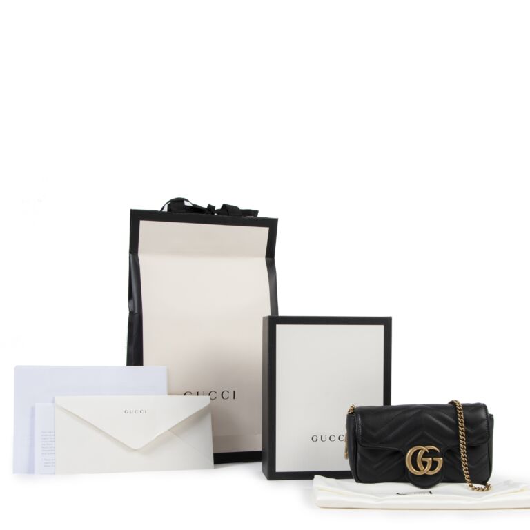 Buy Gucci GG Marmont Matelassé Leather Super Mini Bag 'Black' - 476433  DTDCT 1000