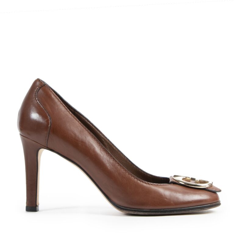 Brown gucci heels on sale