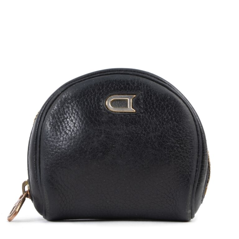 Delvaux Black Leather Coin Purse Labellov Buy and Sell