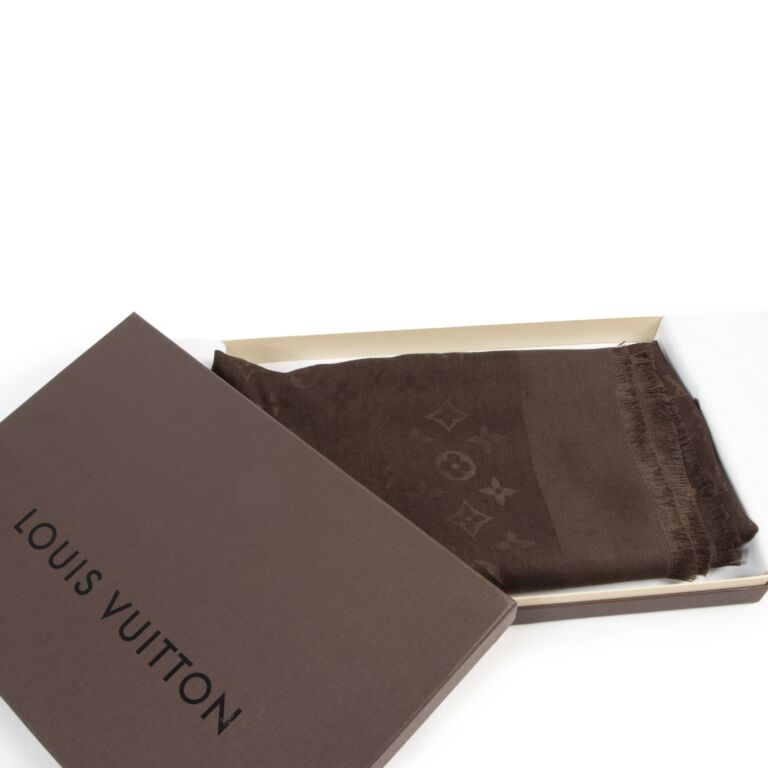 Silk handkerchief Louis Vuitton Brown in Silk - 35635602