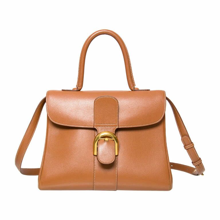 Delvaux Brillant MM Cognac ○ Labellov ○ Buy and Sell Authentic
