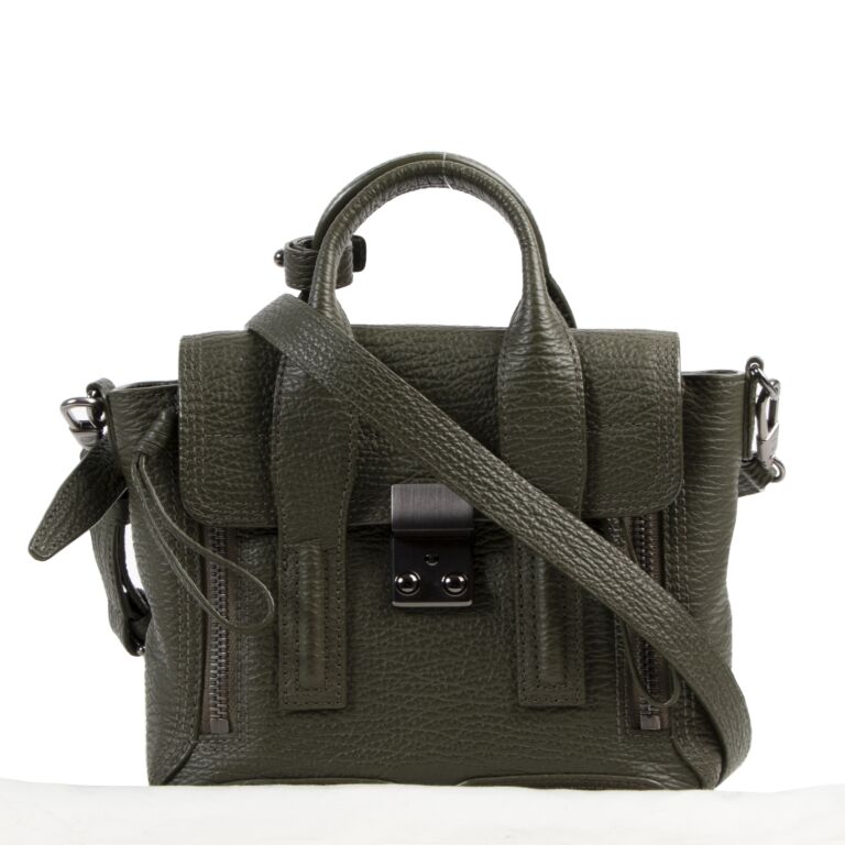 3.1 Phillip Lim Pashli Mini Khaki Labellov Buy and Sell Authentic Luxury