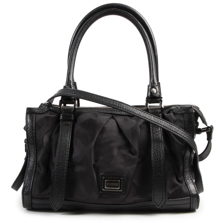Burberry black nylon tote store