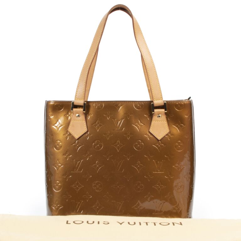 Louis Vuitton Monogram Vernis Houston Bag Blue