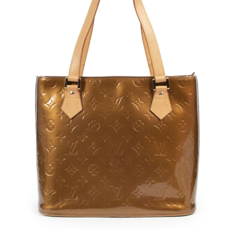 Louis Vuitton Vintage - Vernis Houston Bag - Gold Brown - Vernis Leather  Handbag - Luxury High Quality - Avvenice