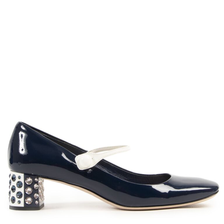 Miu Blue Mary-Jane Pumps - size ○ Labellov Buy and Sell Authentic Luxury