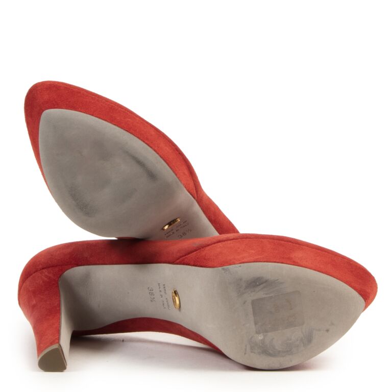 Sergio rossi red pumps hot sale