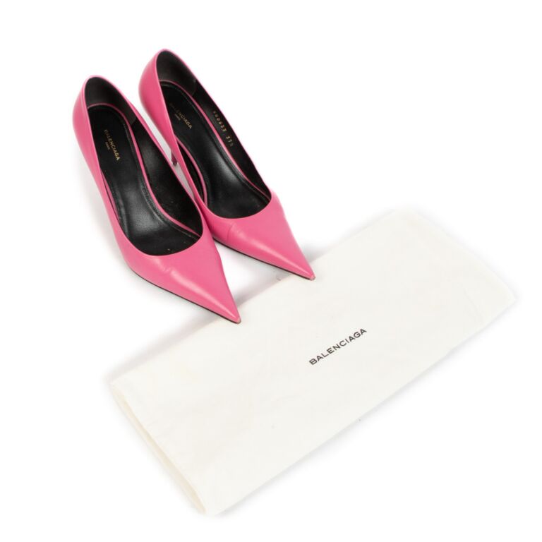 Pink balenciaga hotsell heels