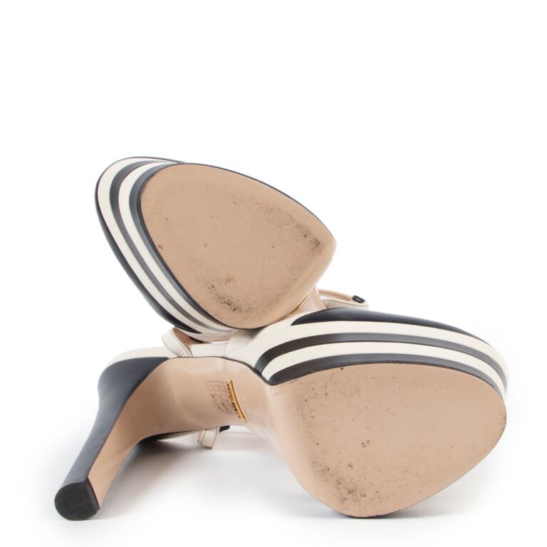 Gucci angel striped platform outlet