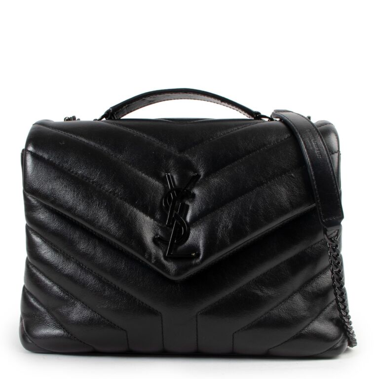 Saint Laurent Black Loulou Small Chain Bag Labellov Buy and
