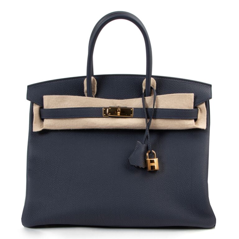 Hermès Birkin 35 Togo Bleu Nuit GHW ○ Labellov ○ Buy and Sell