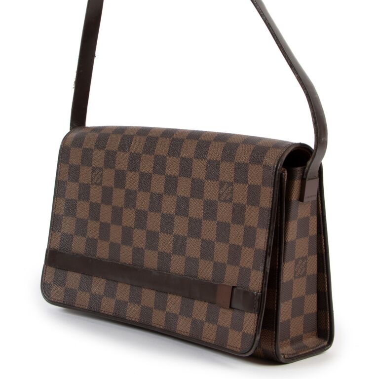 Louis Vuitton Damier Ebene Tribeca Long Shoulder Bag (SHF-16116) – LuxeDH