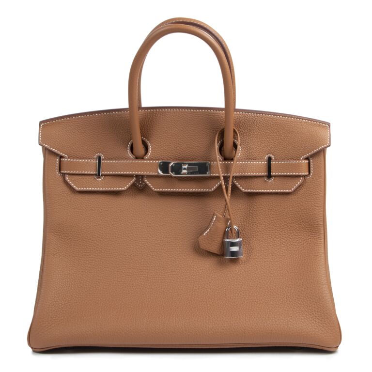 Herm s Birkin 35 Togo Gold PHW Labellov Buy and Sell