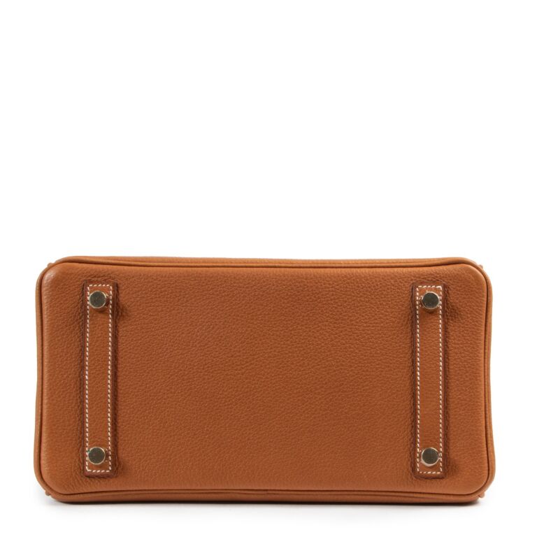 Hermes Cabas Sellier Fove Barenia Leather Fauve