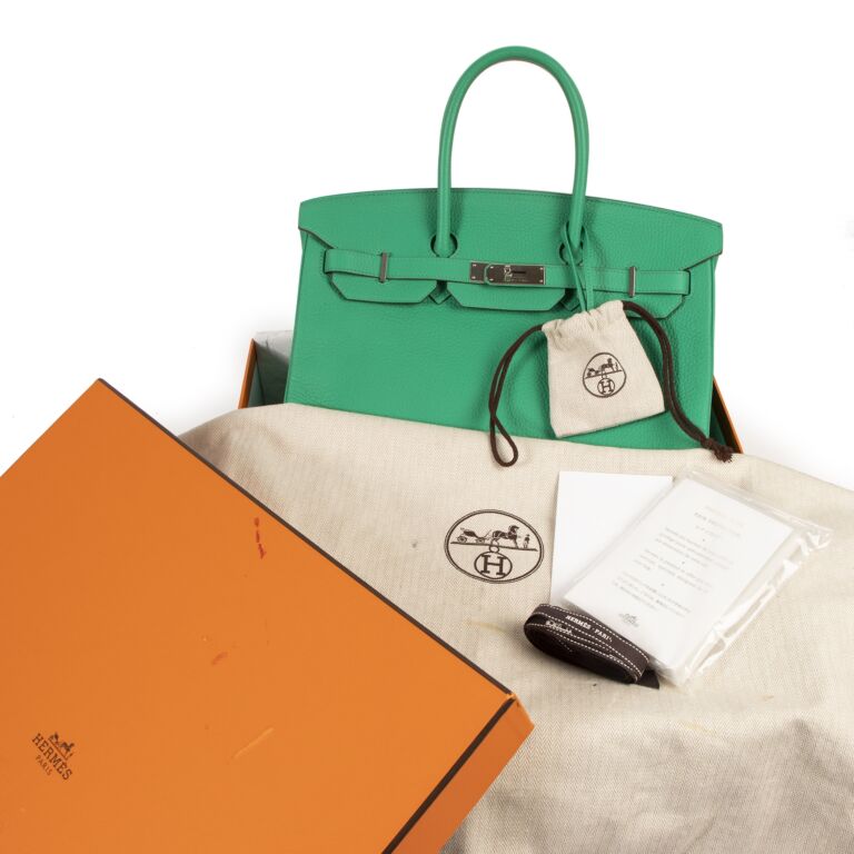 Hermes Birkin 35 Menthe Mint Green Bag