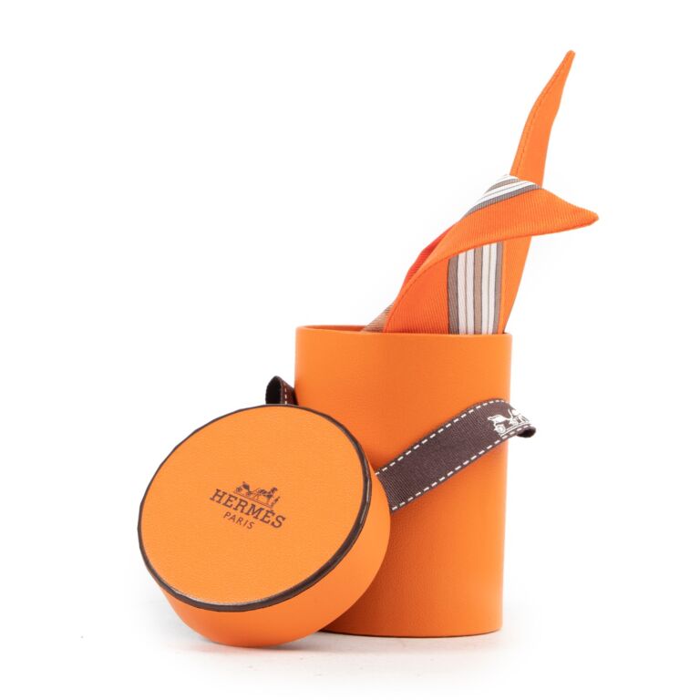 Hermes twilly orange deals
