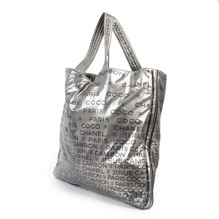 Chanel Silver Metallic 31 Rue Cambon Tote Bag ○ Labellov ○ Buy