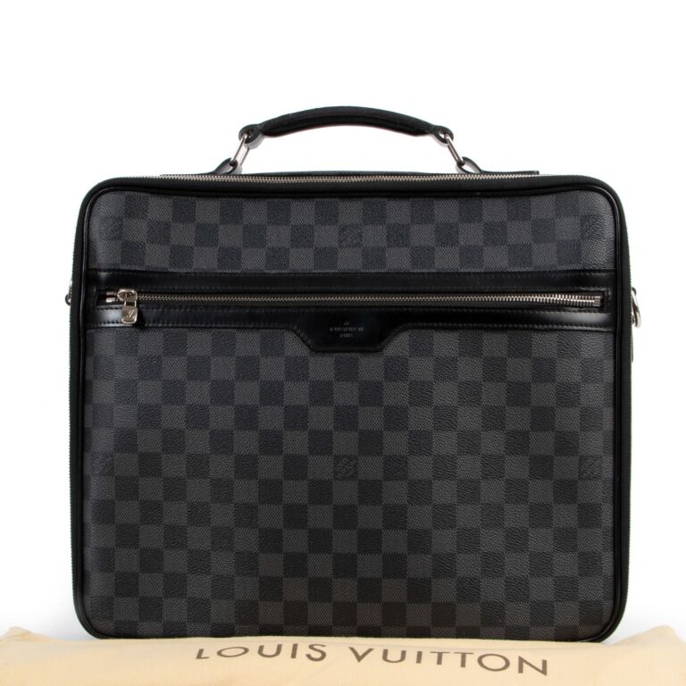 Louis Vuitton Laptop Sleeve Damier Graphite Canvas 15 at 1stDibs
