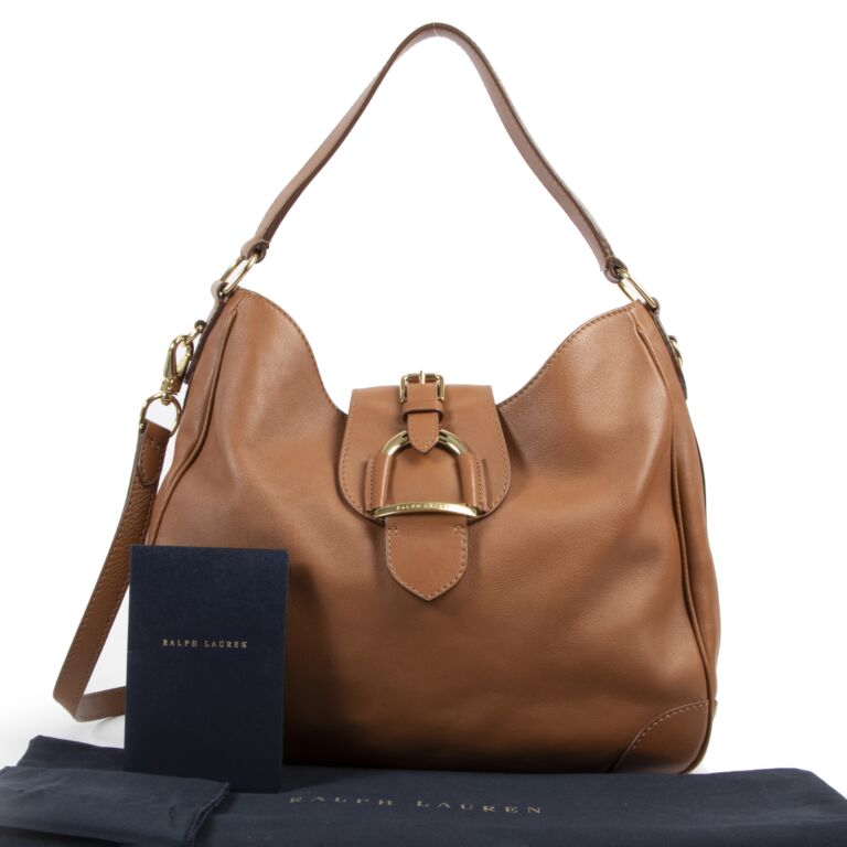 Ralph lauren discount cognac handbag