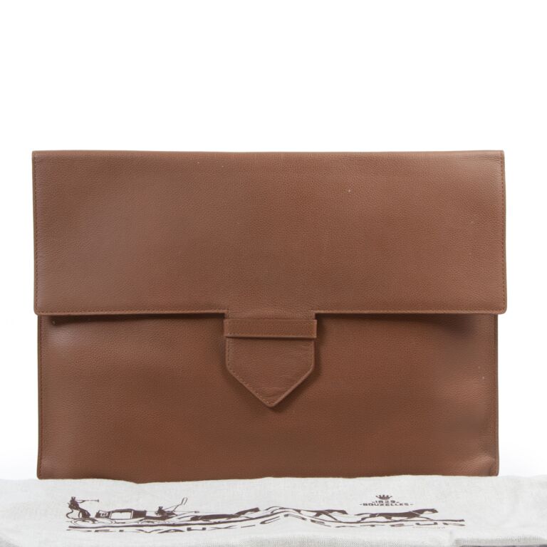 A4 leather pouch best sale