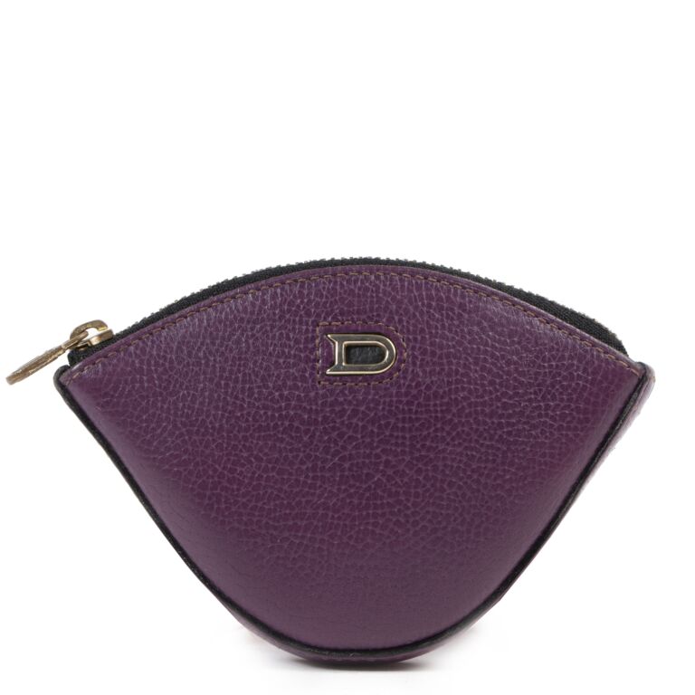 Delvaux Purple Leather Coin Purse Labellov Buy and Sell