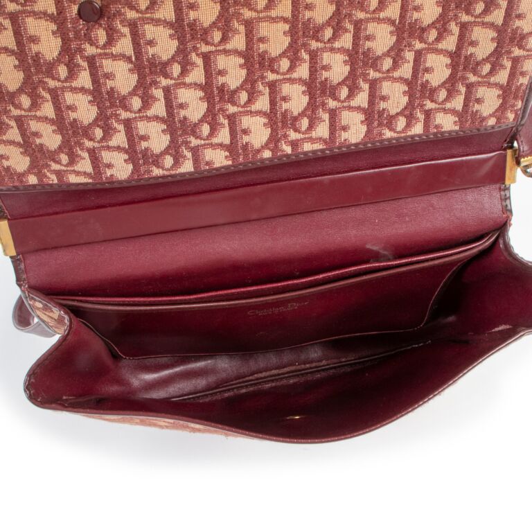 Vintage dior monogram shoulder bag sale