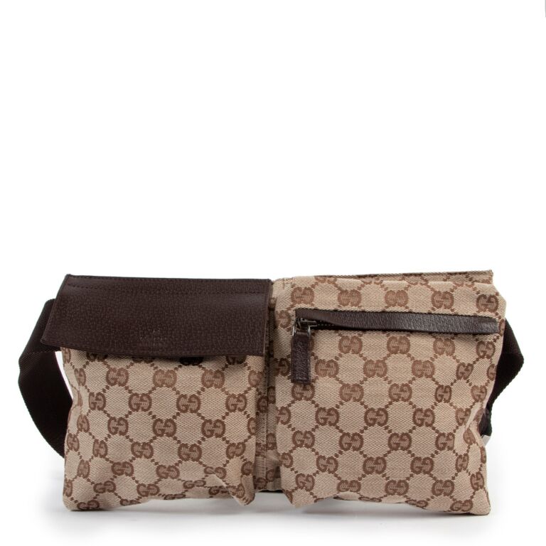 Gucci vintage sales canvas belt bag