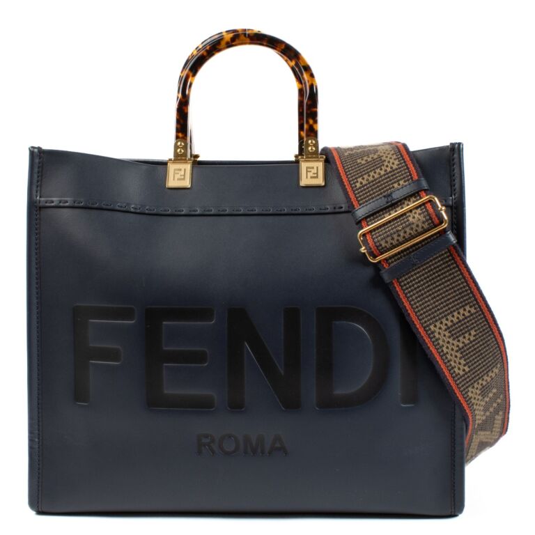 Fendi Blue Medium Sunshine Bag ○ Labellov ○ Buy and Sell