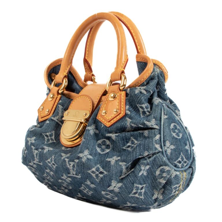 Louis Vuitton Pleaty Blue Denim Baguette ○ Labellov ○ Buy and