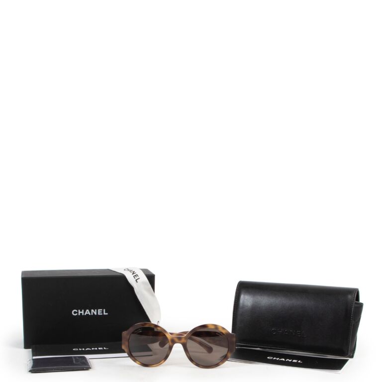 Chanel Tortoise Shell Frame Brown Gradient Tint Bow Sunglasses-5171 -  Yoogi's Closet