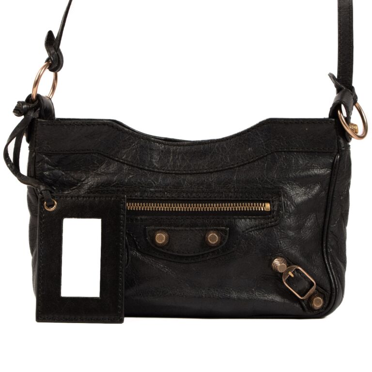 Balenciaga classic hip new arrivals leather shoulder bag