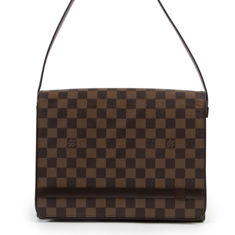 Louis+Vuitton+Messenger+Shoulder+Bag+Brown+Canvas for sale online