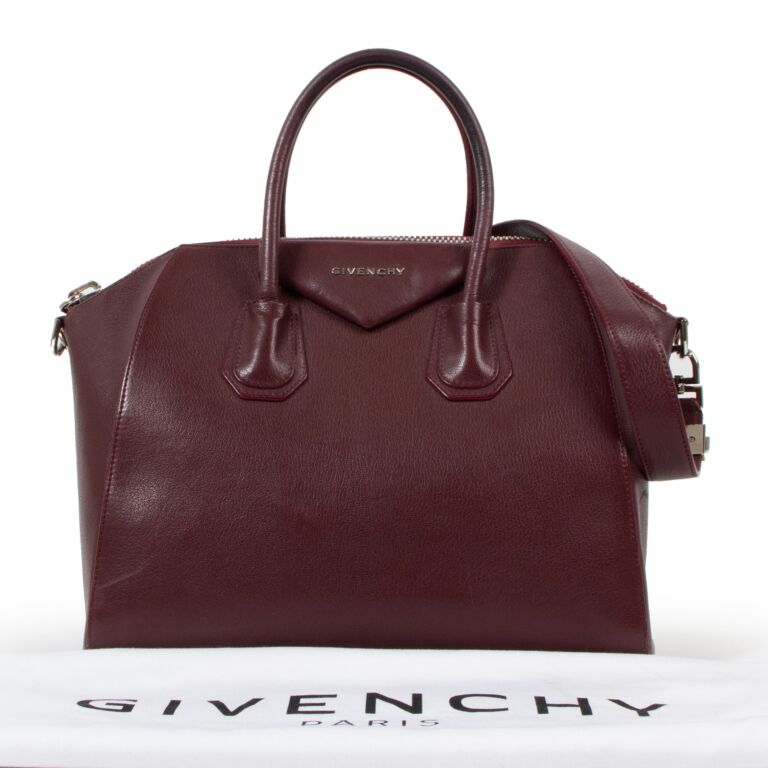 Givenchy Burgundy Medium Antigona Handbag ○ Labellov ○ Buy and
