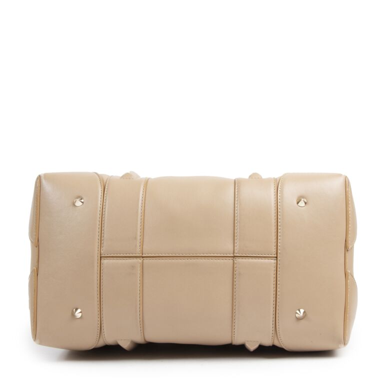 Givenchy Beige Leather Boston Bag ○ Labellov ○ Buy and