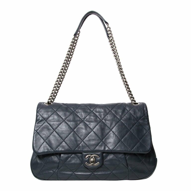 Chanel Quilted Coco Pleats Messenger Bag