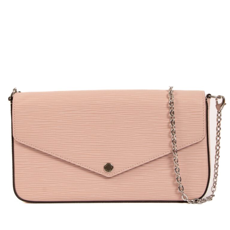 Louis Vuitton Rose Ballerine Epi Leather Pochette F licie