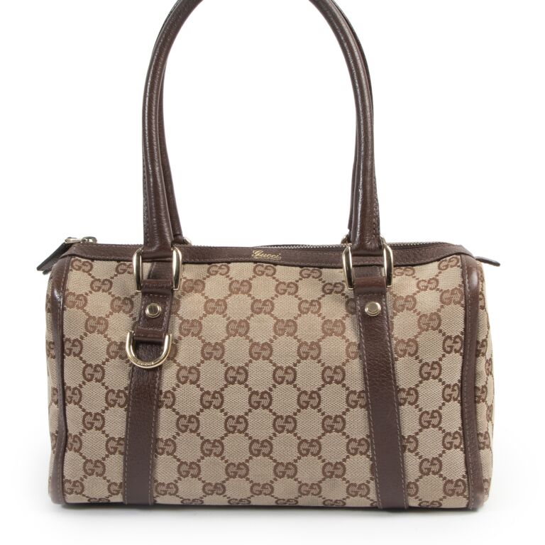 Women's Monogram Print Boston Bag