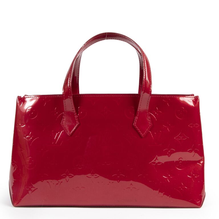 Louis Vuitton Red Monogram Vernis Wilshire Bag ○ Labellov ○ Buy