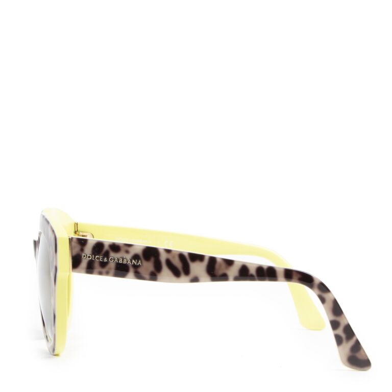 dolce and gabbana yellow sunglasses