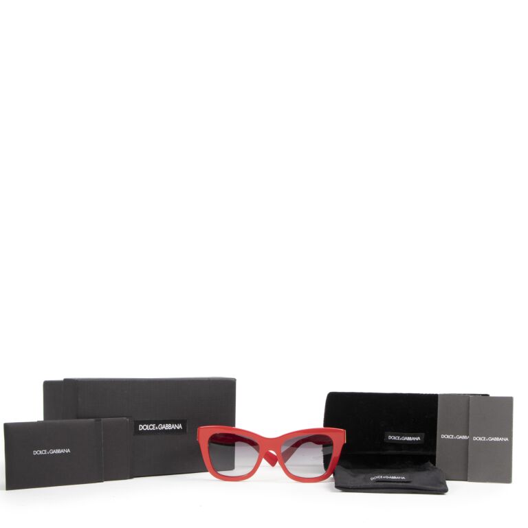 Dolce Gabbana Red Sunglasses Labellov Buy and Sell