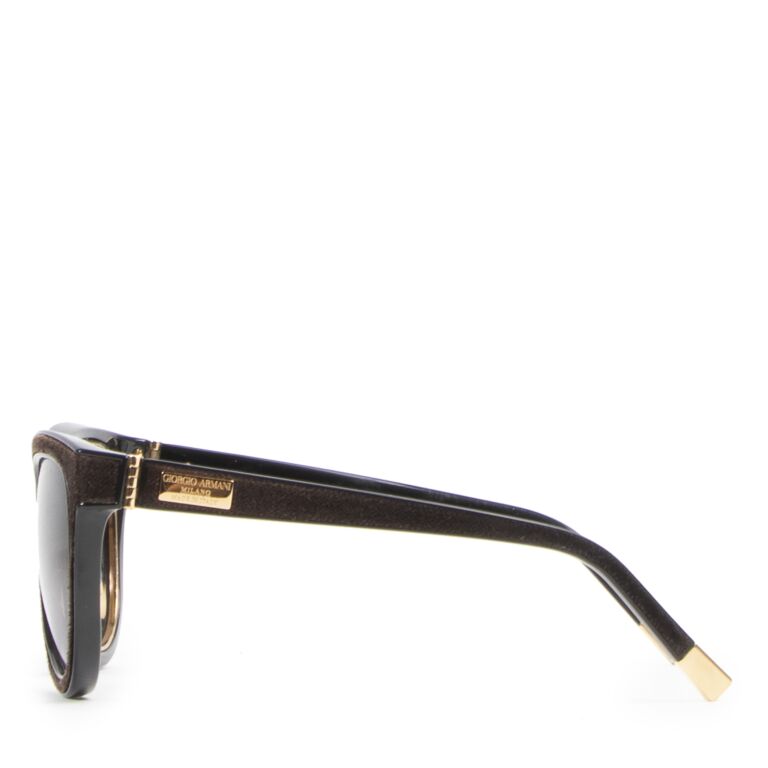 Giorgio Armani Black Velvet Sunglasses ○ Labellov ○ Buy and Sell Authentic  Luxury