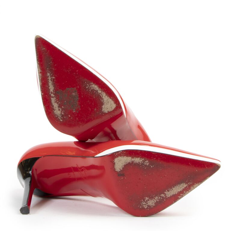Christian Louboutin Red Patent Pigalle Plato Pumps Size 41 Labellov Buy and Sell Authentic Luxury