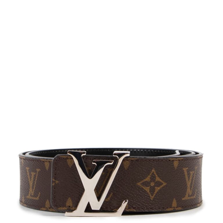 Louis Vuitton - LV Line 40mm Reversible Belt - Monogram Canvas - Brown - Size: 90 cm - Luxury