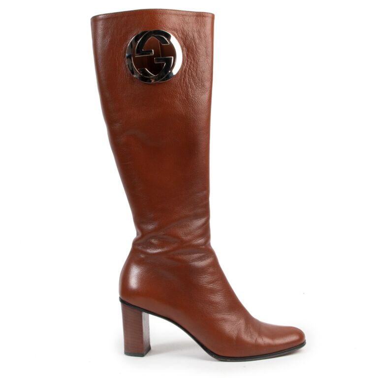 Gucci tan boots clearance
