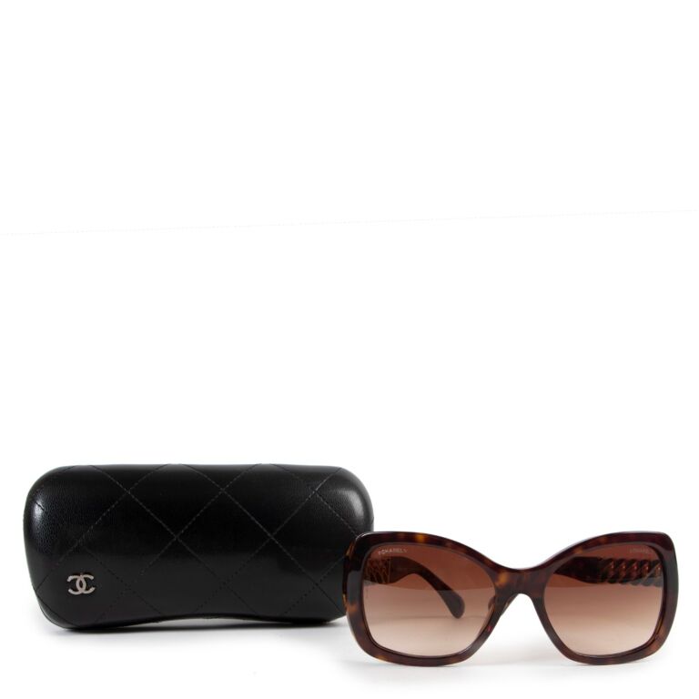 Chanel Vintage Chain-Link Sunglasses - Black Sunglasses, Accessories -  CHA448175